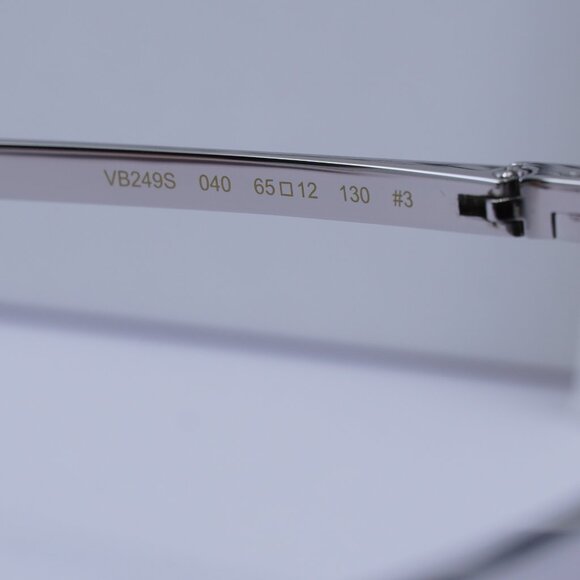 Victoria Beckham VB249S 040 Rectangle Sunglasses – Silver/Smoke Gradient - Picture 7 of 9